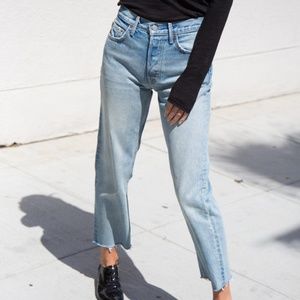 GRLFRND Helena High Rise Straight Jean - Sz. 27